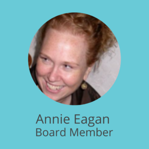 Annie Eagan - Board Member. Click for bio.